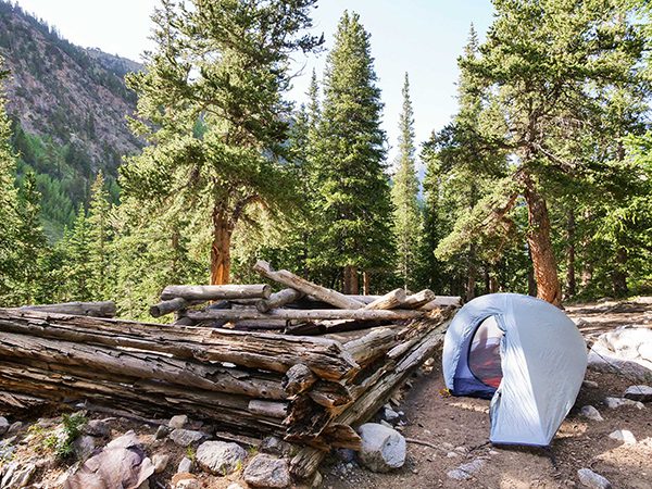 Tent on a Trail