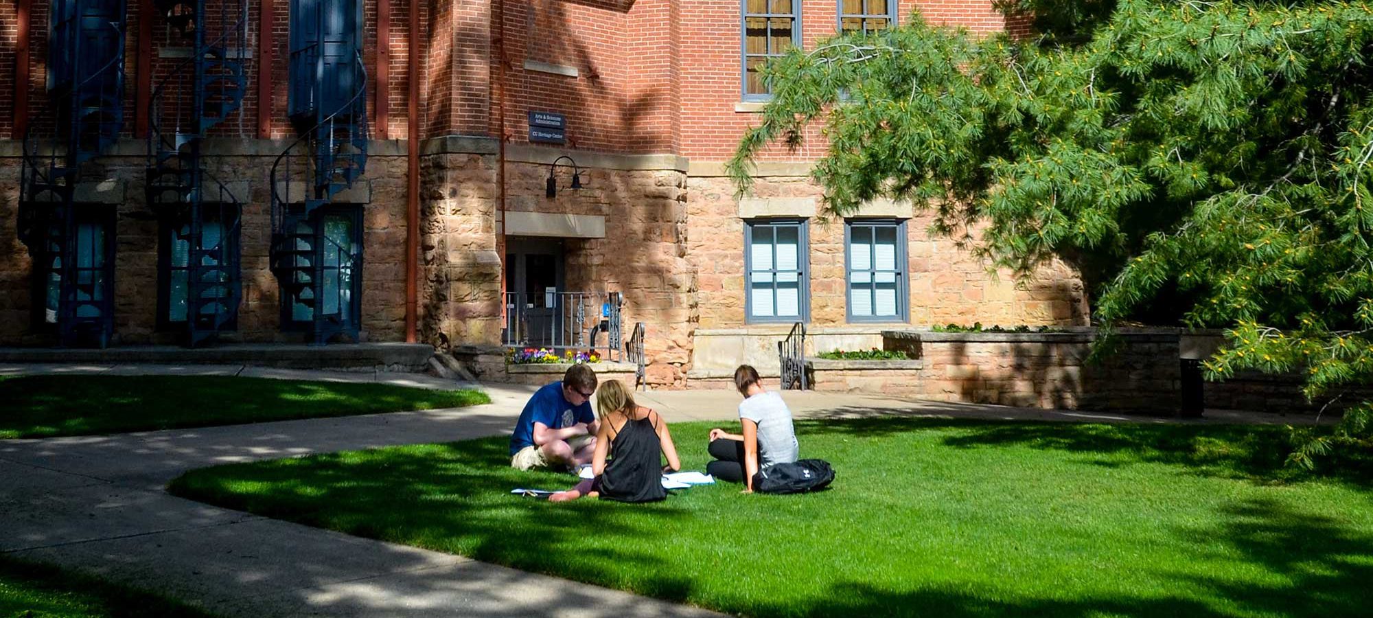 Students on Summer day