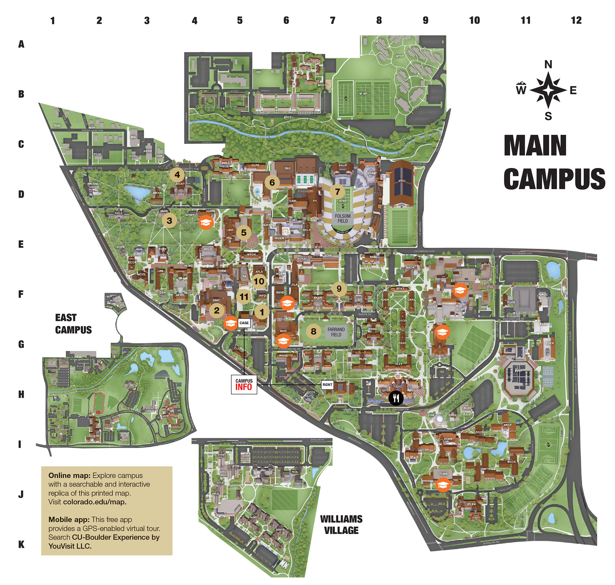 CU Campus Map
