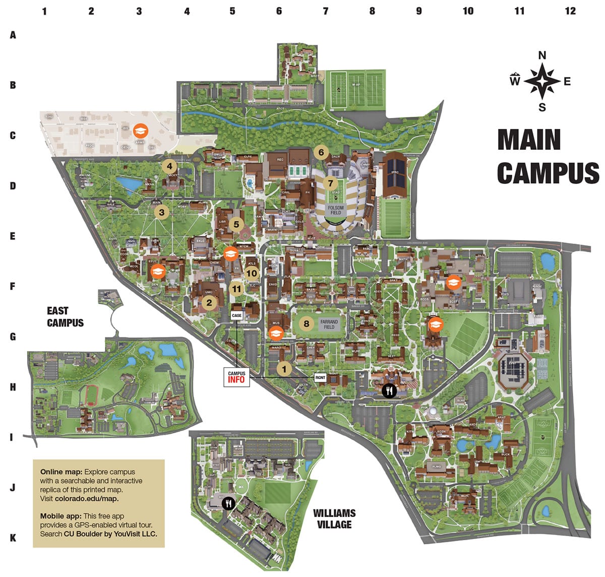 CU Campus Map