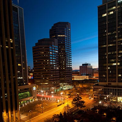 Denver at night