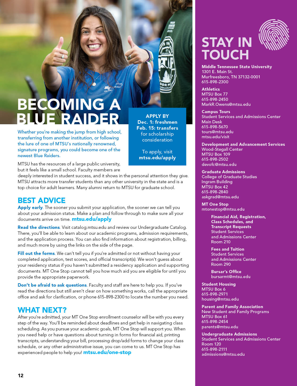 Middle Tennessee State University Visitors Guide 202324