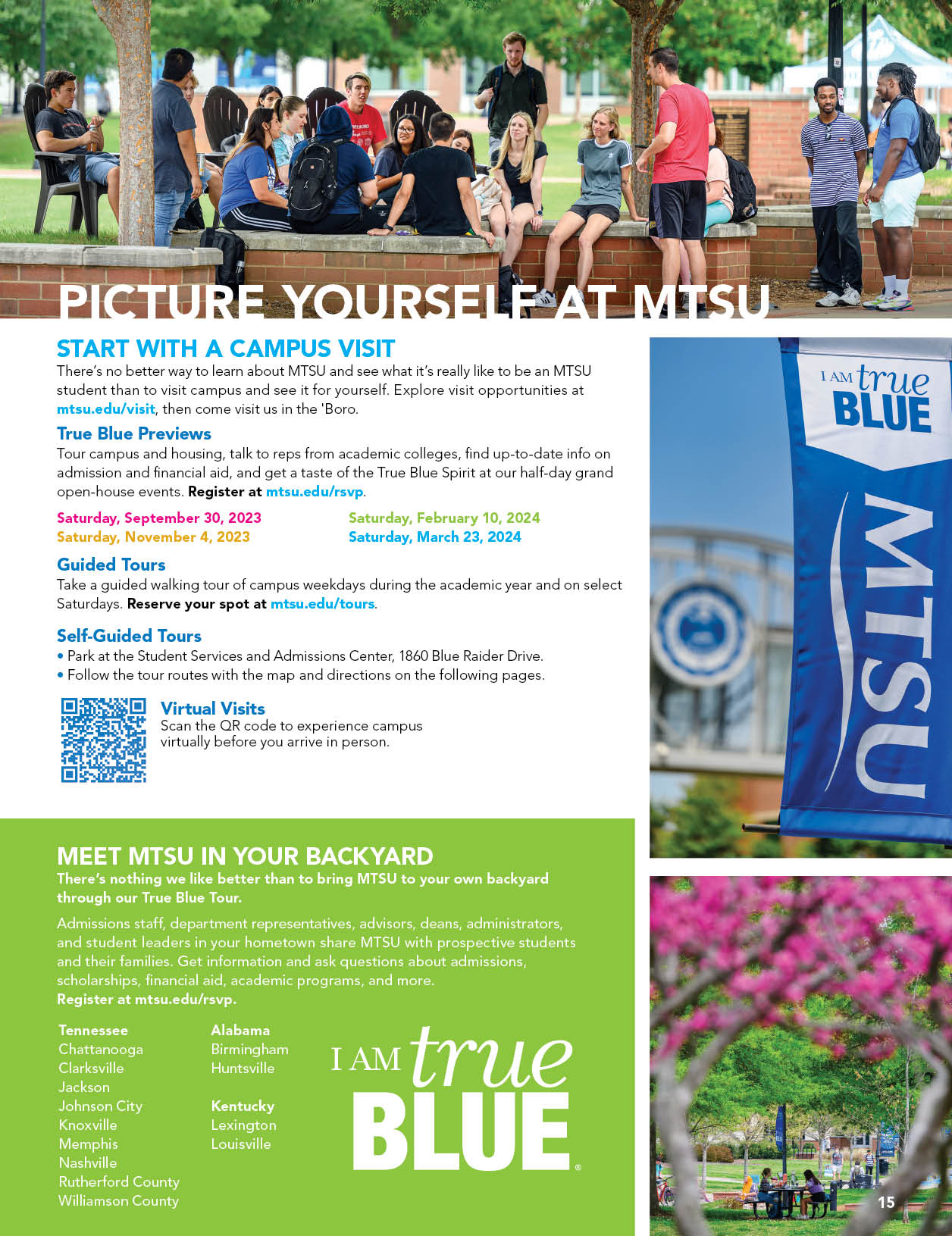 Middle Tennessee State University Visitors Guide 202324