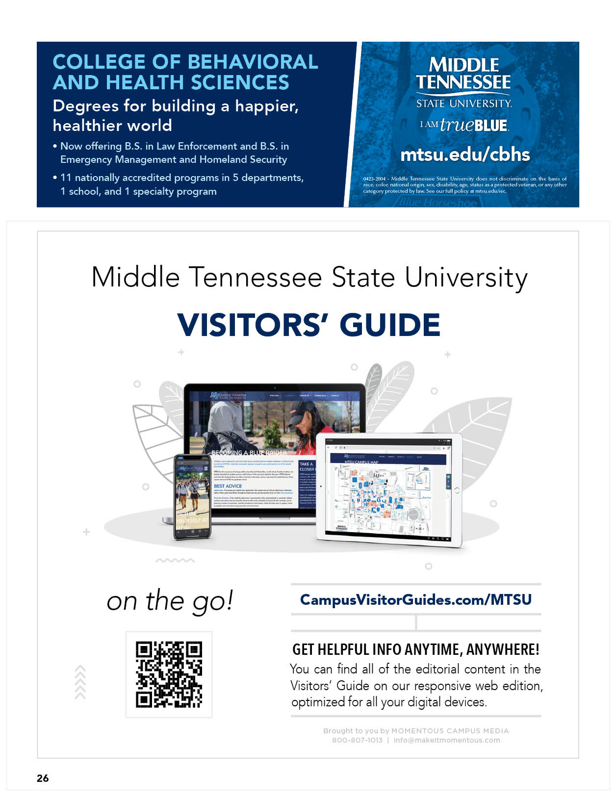 Middle Tennessee State University Visitors Guide 202324