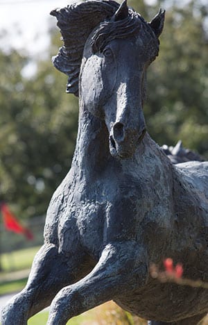 MSU Texas Horse Statue