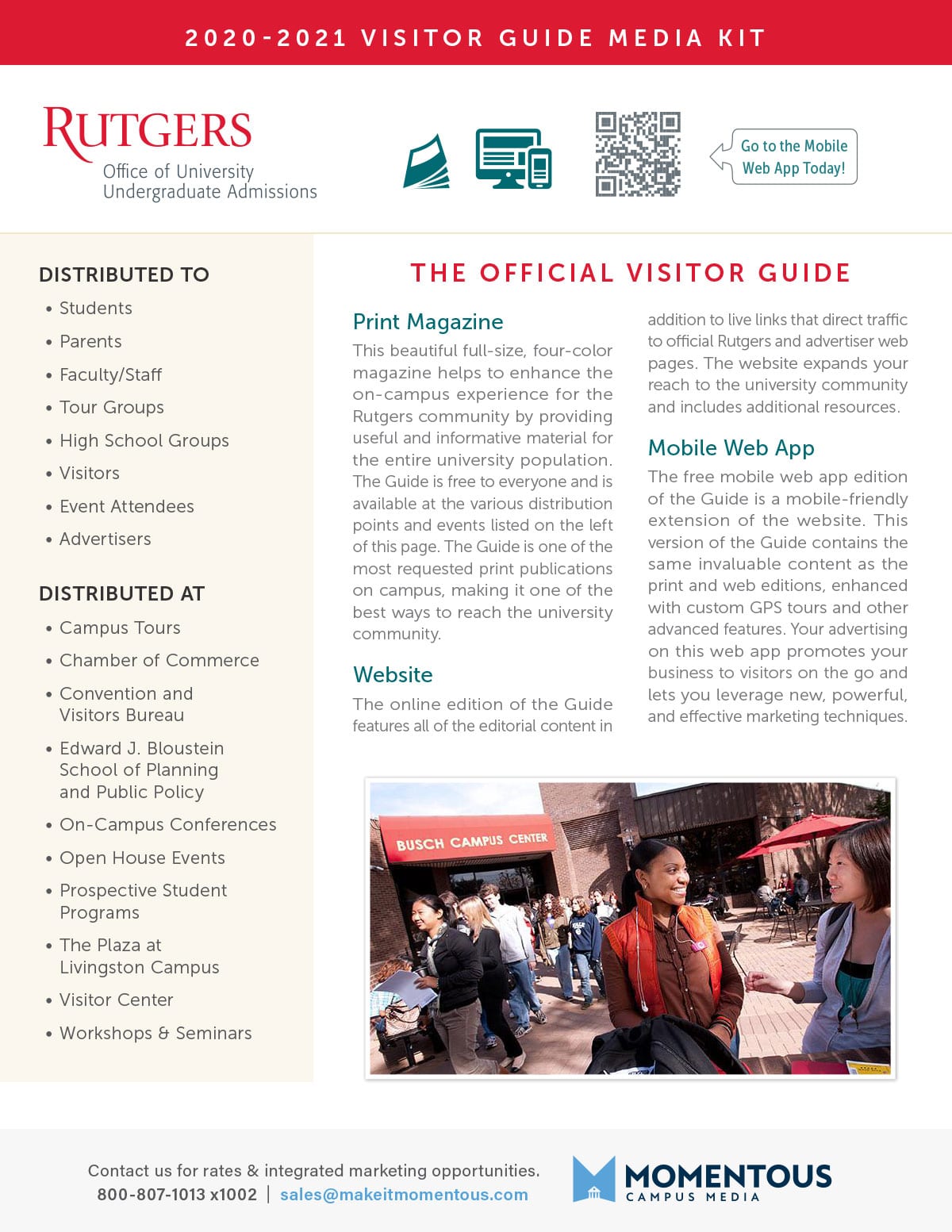 Media Kit Rutgers University Visitor Guide
