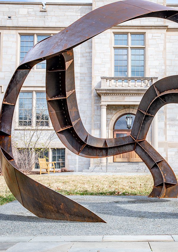 Curvahedra Sculpture on Campus