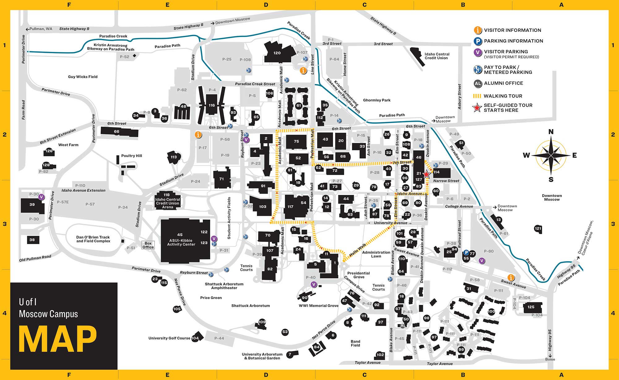 University Of Idaho Campus Map