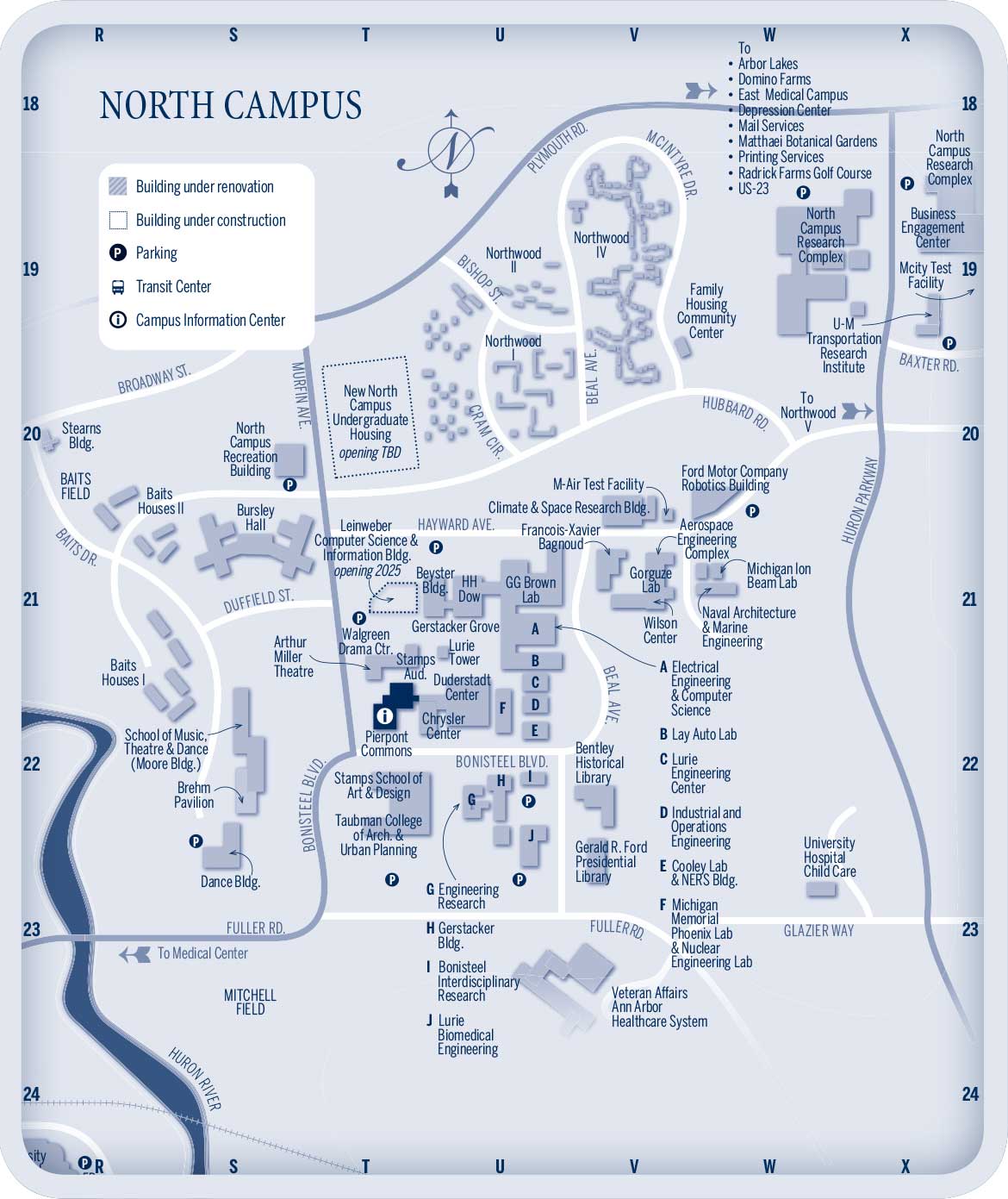 North Campus Map